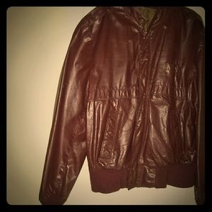 Men's Leather Jacket - 44 R